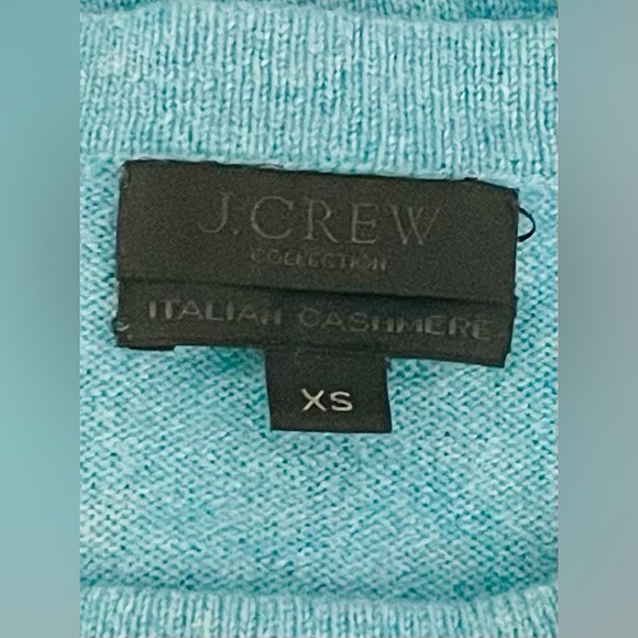 Like-NEW J. Crew Cashmere Sweater. Worn once. Beautiful medium blue color! - Picture 7 of 13